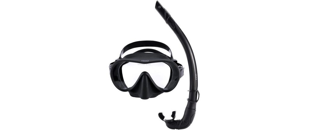 YEAZ Ocean Vibes Snorkel & Mask Noir