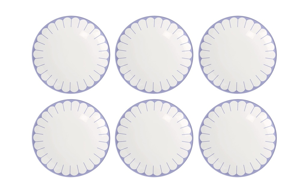 Villeroy & Boch Assiettes pour le petit-déjeuner et à dessert Fleur 6 Pièce/s, Bleu