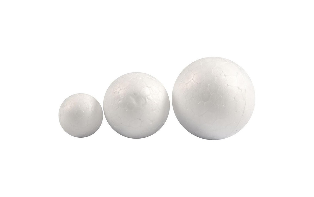 Creativ Company Boules en polystyrène 20, 30 et 40 mm, 12 pièces