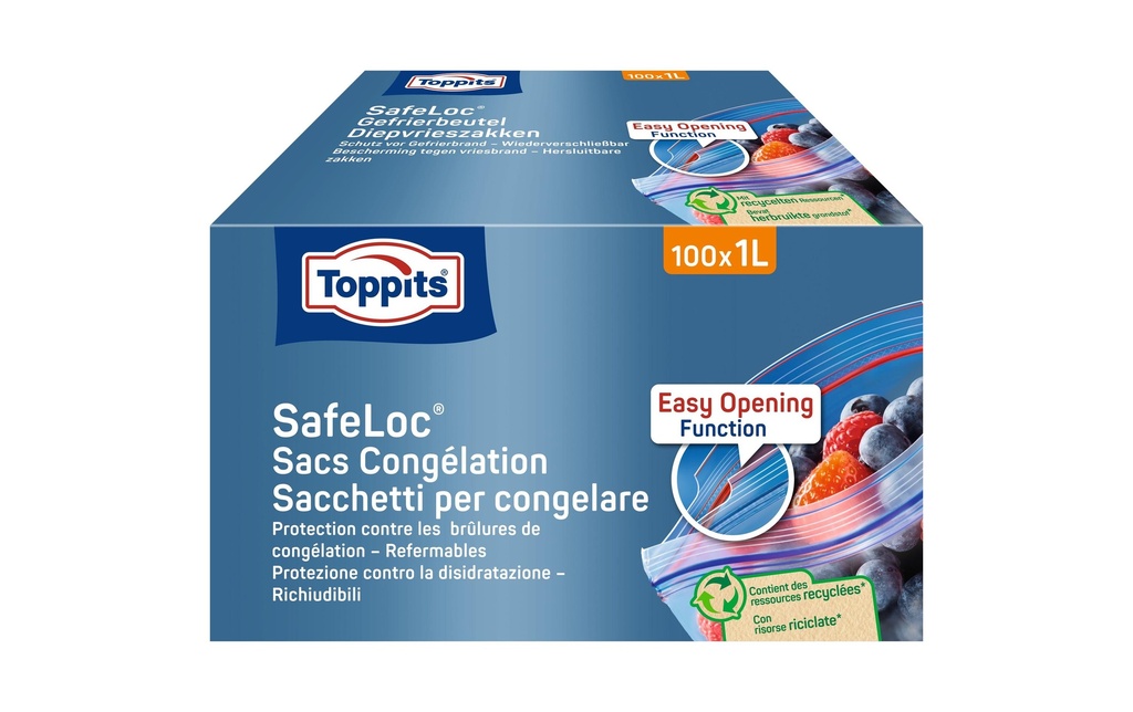 Toppits Sacs de congélation Multipack de 1 l 100 Pièce/s