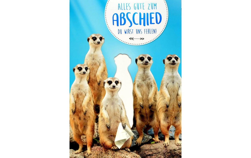 ABC Carte d’adieu Suricate A4
