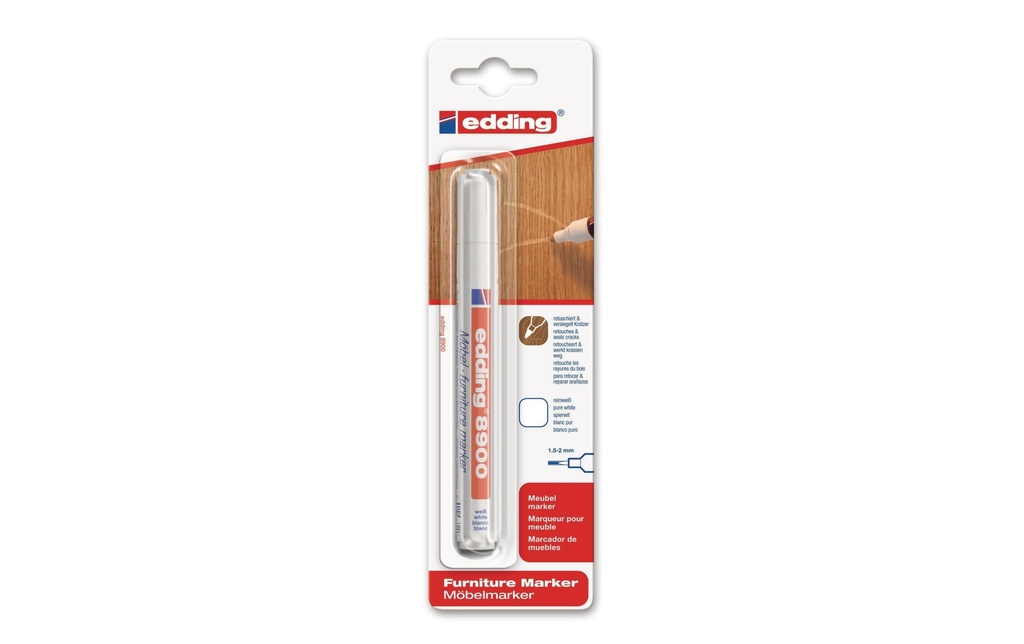 edding Marqueur de meuble 8900 REP Blanc