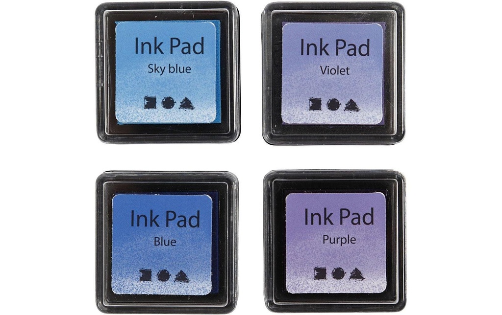 Creativ Company Tampon encreur Ink Pad bleu, violet