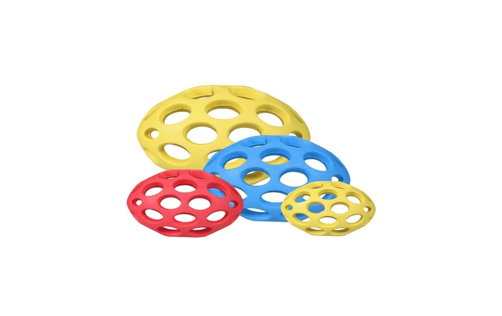 JW Pet Jouet pour chien Hol-ee Football moyen, 15 cm, Assorti