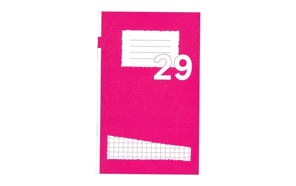 office focus Cahier d'école 14 x 20 cm, À carreaux, Rouge, 10 Pièce/s