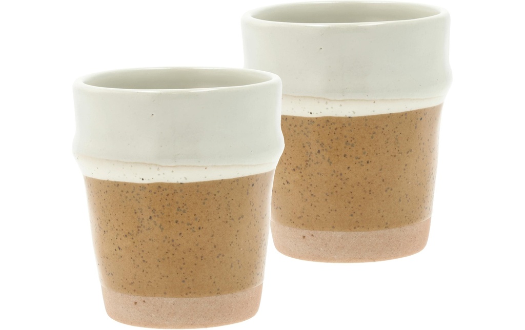 Villa Collection Verre à espresso Evig 100 ml, 2 Pièce/s, Brun/Crème