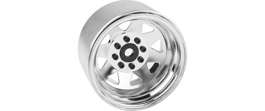 RC4WD Jantes 8 Lug Deep Dish Wagon 1.9 Chrome 4 pièces