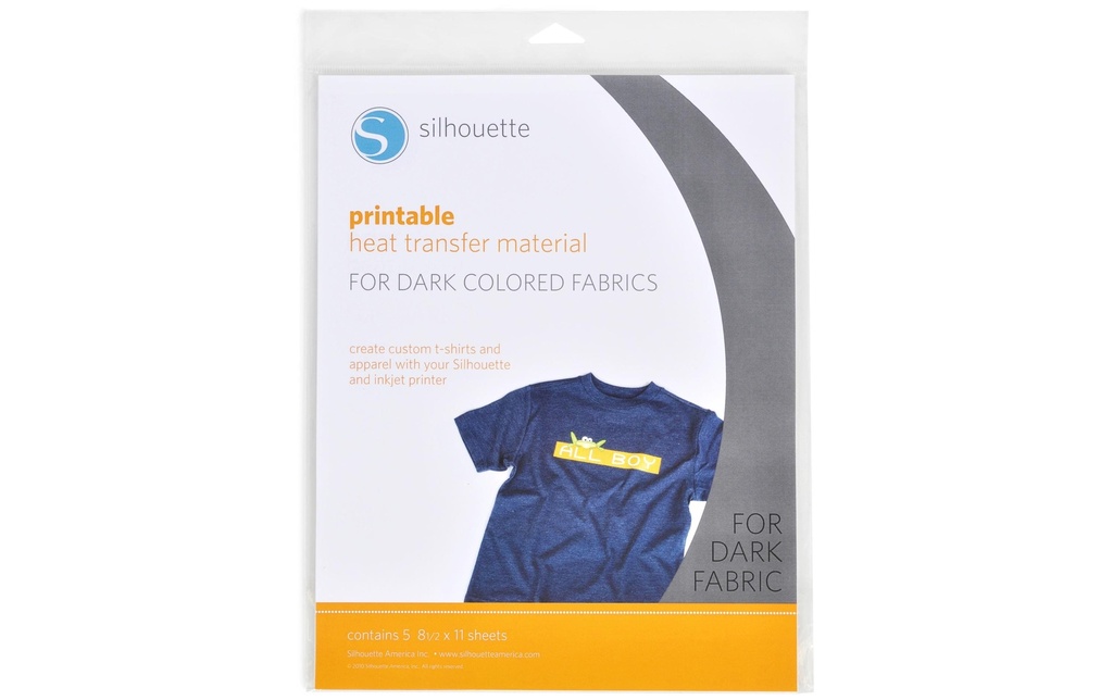 Silhouette Film thermocollant A4 tissus noirs