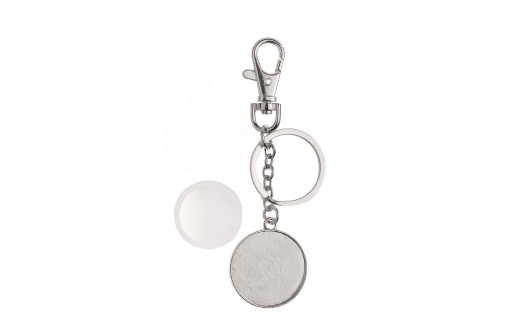 Glorex Porte-clés Cabochon Un côté, Ø 32 mm