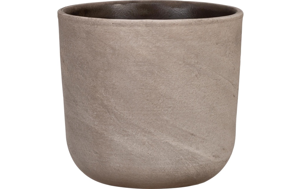 scheurich Pot de fleur Travertino 981, 17.6 cm, brun