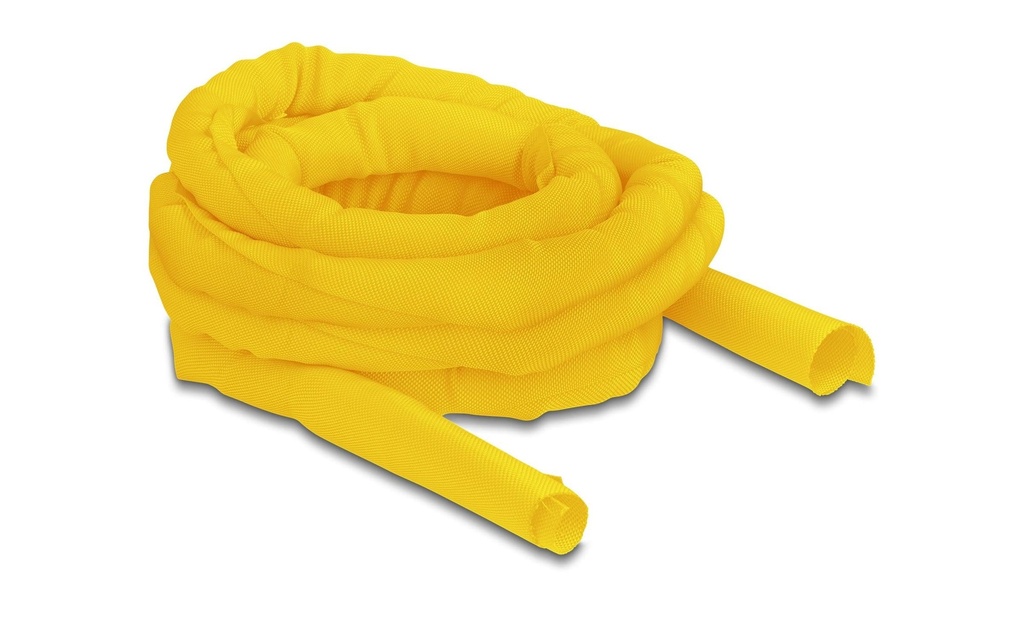 Delock Gaine de câble auto-fermant 5 m x 25 mm Jaune