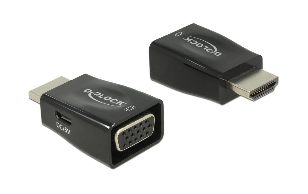 Delock Convertisseur HDMI vers VGA Alimentation USB en option