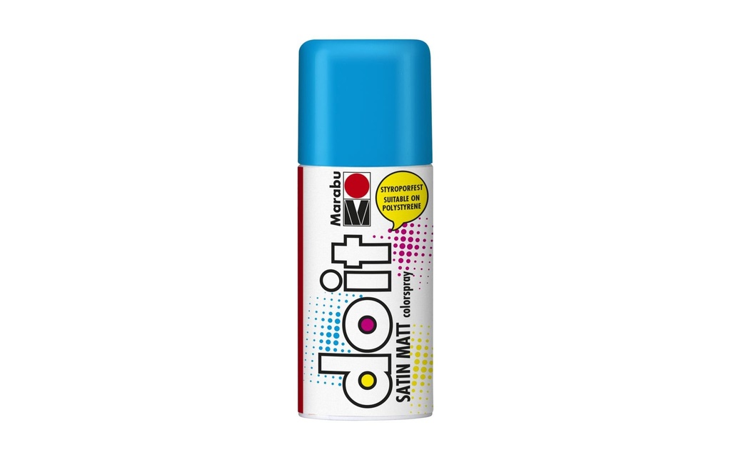 Marabu Peinture aérosol do it Satin 150 ml, Bleu/Bleu clair