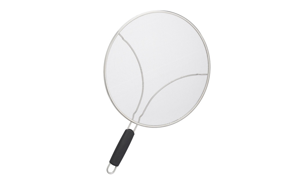 relaxdays Couvercle antiéclaboussures pour les poêles 33 cm, acier inoxydable