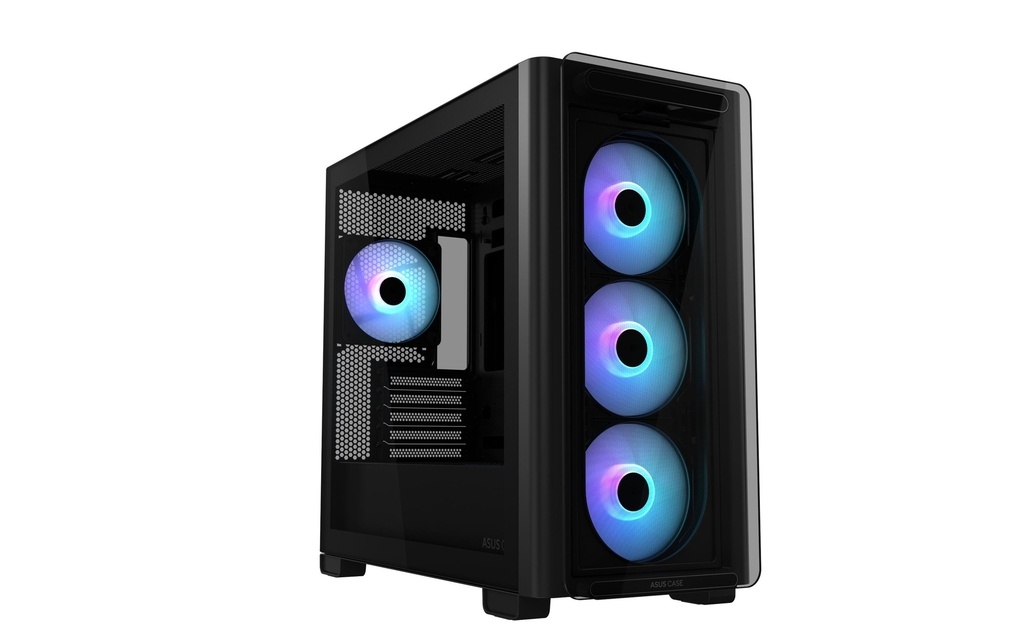 ASUS Boîtier d’ordinateur A23 PLUS TG ARGB Noir