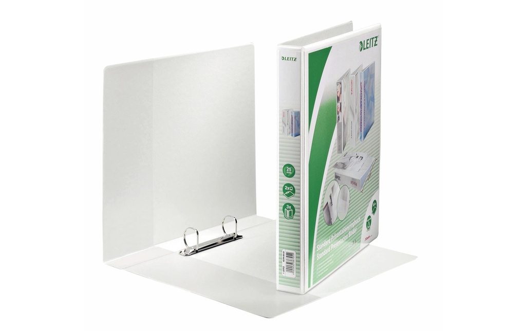 Leitz Classeur à anneaux 4.4 cm, Blanc