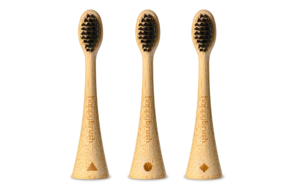 happybrush Tête de brosse à dents Bambou V3 3 Pièce/s