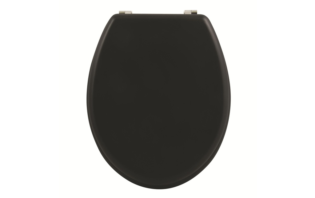 MSV Siège de toilette Noir mat