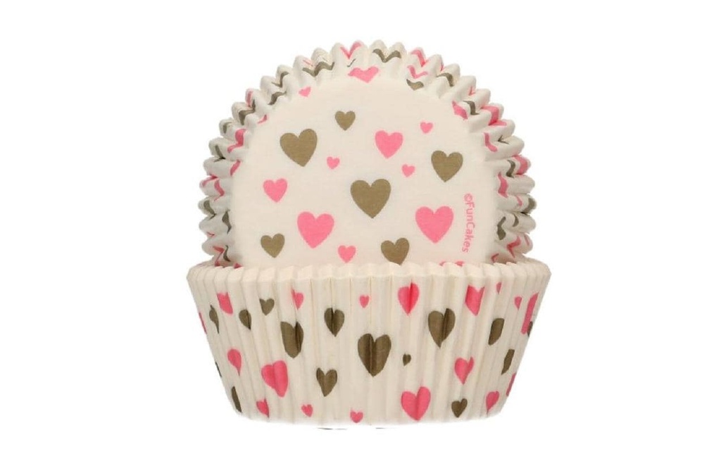 Funcakes Moule à muffins Cœur 48 Pièce/s