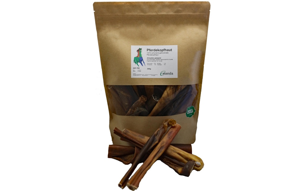 essendia Produit à mâcher  Peau de tête de cheval, 300 g