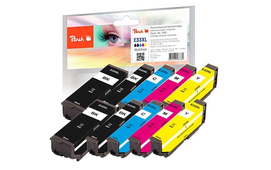 Peach Encre Epson No. 33XL 2x BK, PBK, C, M, Y
