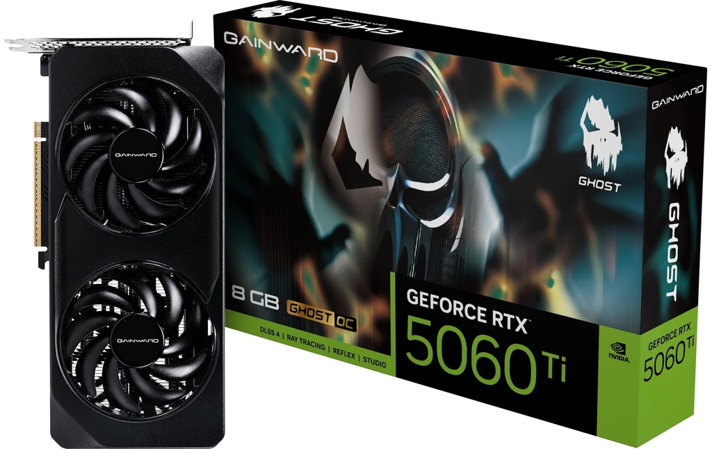 Gainward Carte graphique GeForce RTX 5060 Ti Ghost OC 8 GB