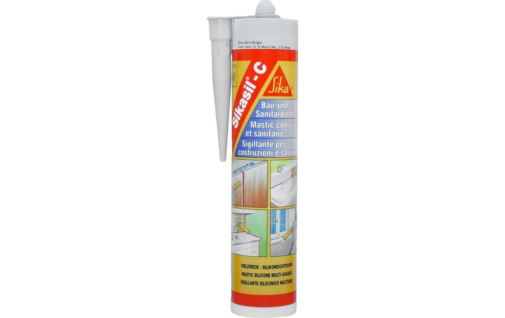 Sika Silicone Sikasil-C 300 ml, gris