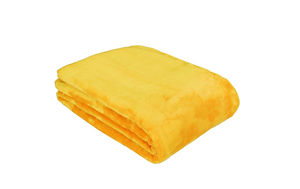 Eskimo Couverture Cashmina jaune, 150 x 200 cm