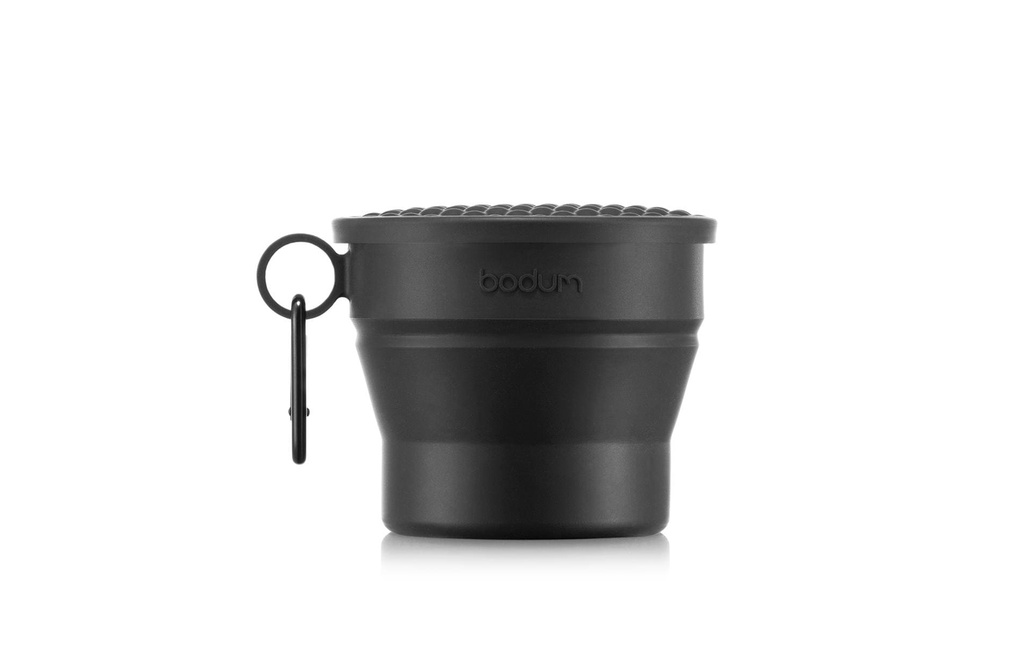 Bodum Gobelet pliable avec couvercle et mousqueton Bistro 0.3 l