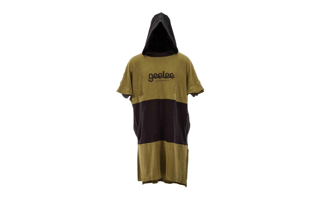 Switcher Poncho de bain Geelee Beach Olive/Noir, One Size