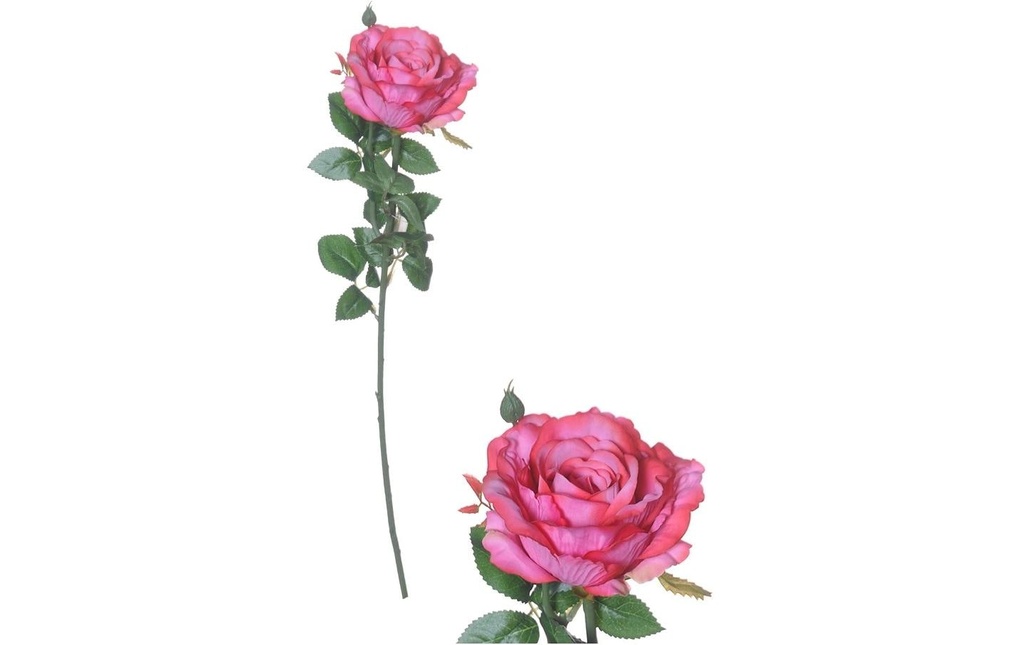 CHALET Fleur artificielle Rose 66 cm, Fuchsia