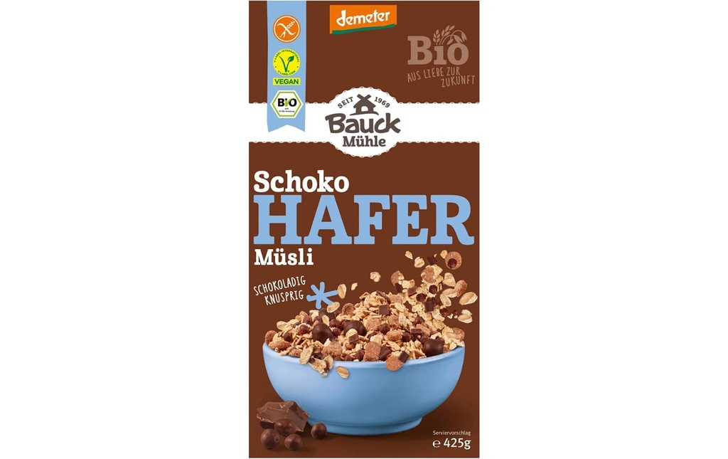 Bauck Mühle Muesli Avoine chocolat 425 g