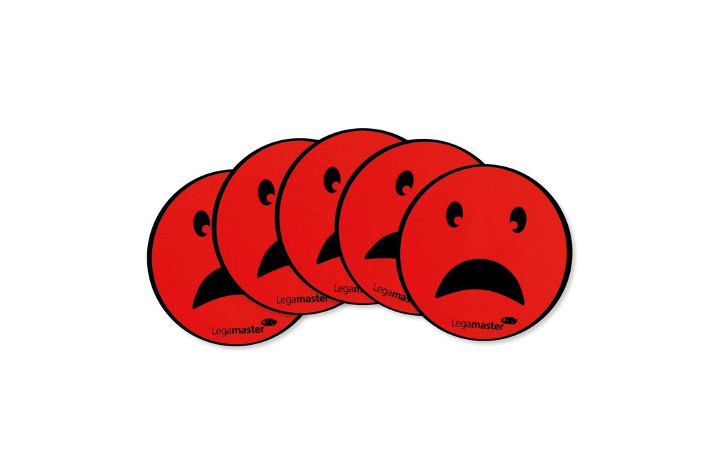 Legamaster Aimant Emoticon Rouge, 5 Pièce/s