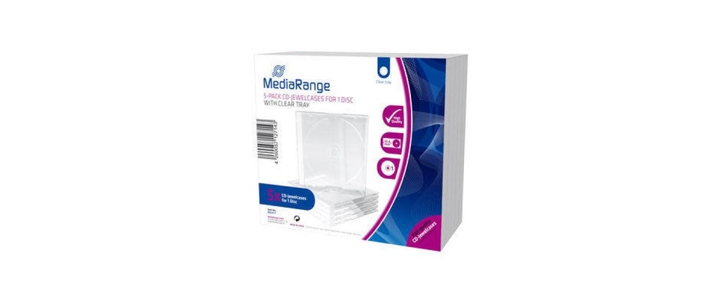 MediaRange Housse CD / DVD Retail Pack