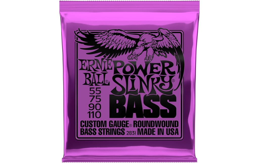 Ernie Ball Cordes de basse 2831 Slinky Bass – Power, 55-110