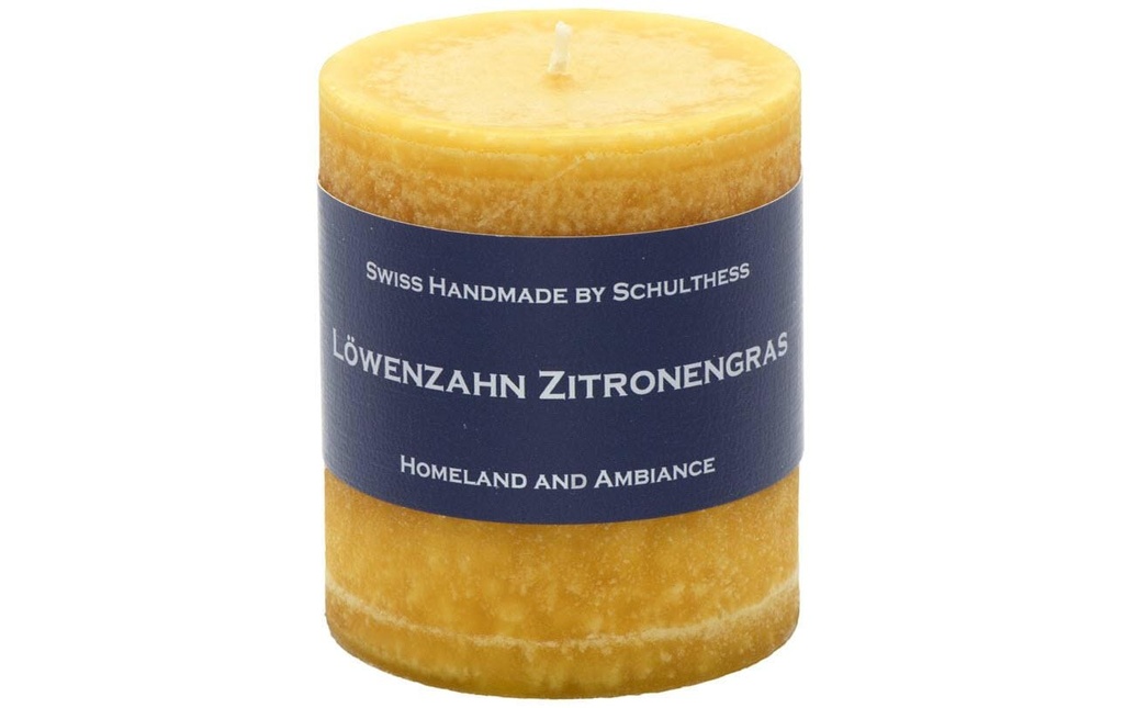 Schulthess Kerzen Bougie parfumée Pissenlit Citronnelle 8 cm