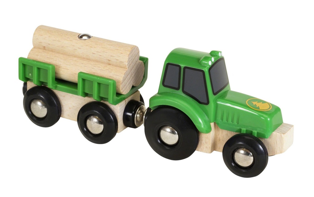 BRIO BRIO World Tracteur avec remorque en bois