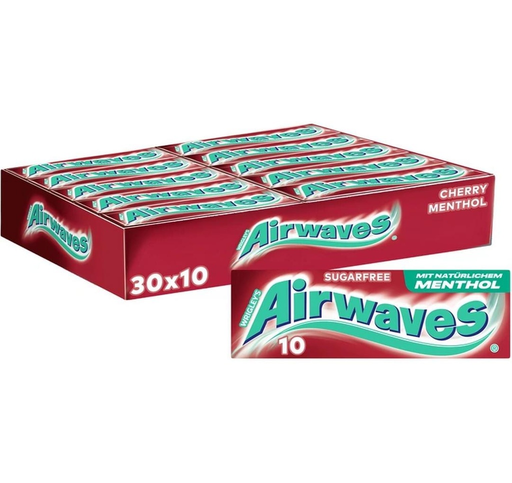 Airwaves Chewing-gum Menthol cerise 30 x 14 g