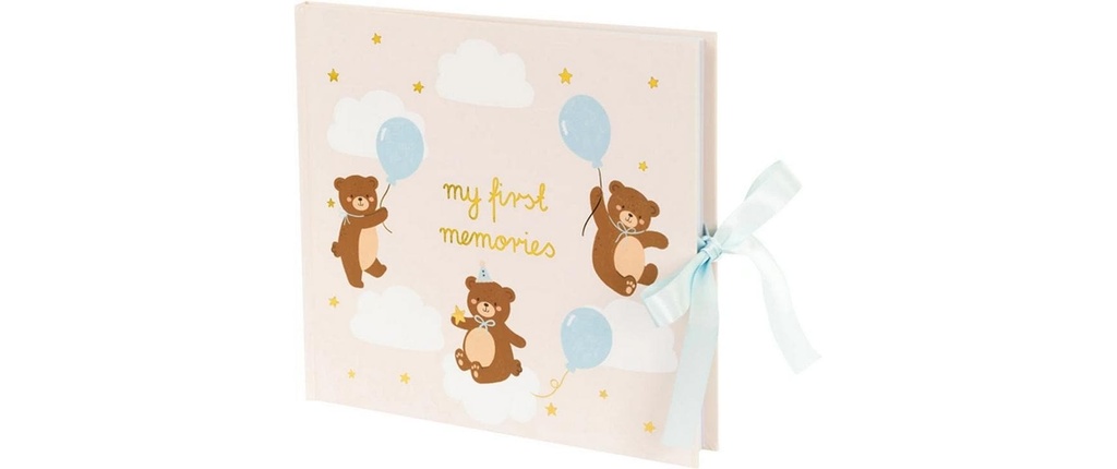 Partydeco Album photo Ours en peluche 28 x 25 cm, 50 pages