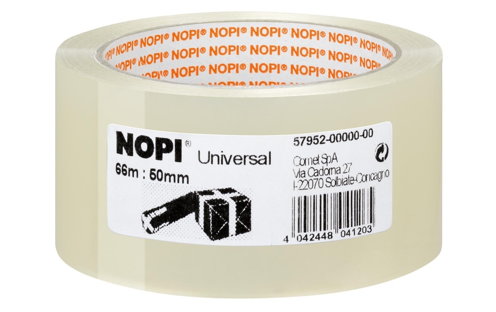 tesa Ruban demballage NOPI 50 mm x 66 m, Transparent