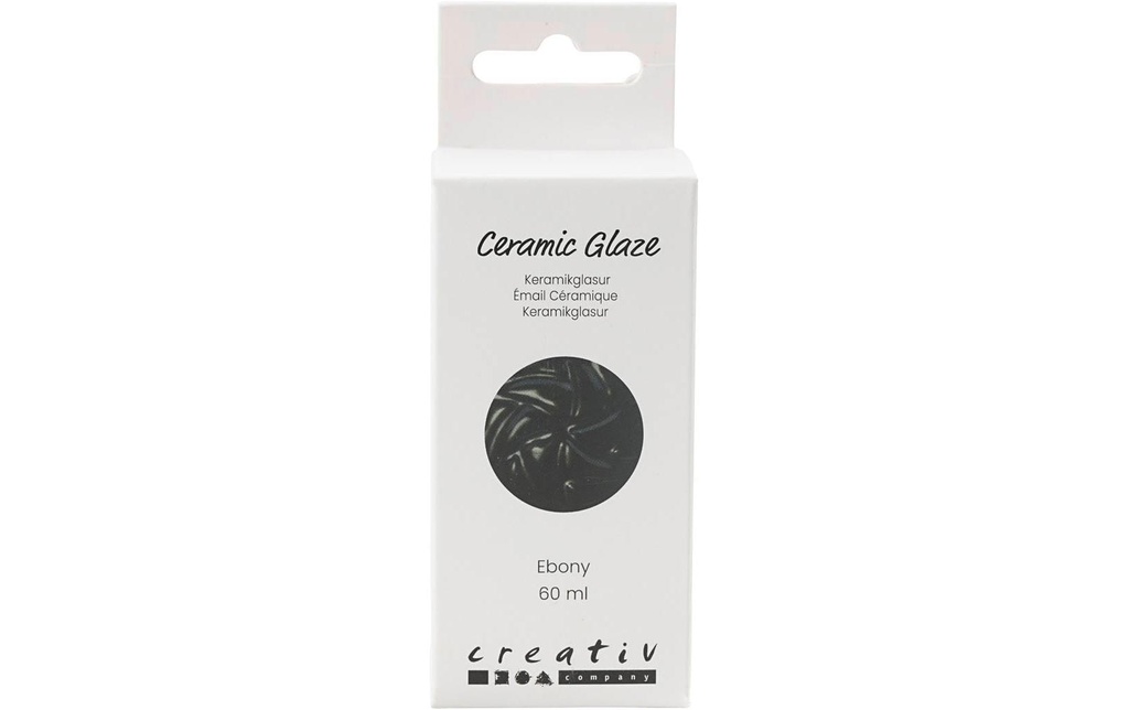 Creativ Company Émail céramique 984 - 1101 °C, 60 ml, Ebony