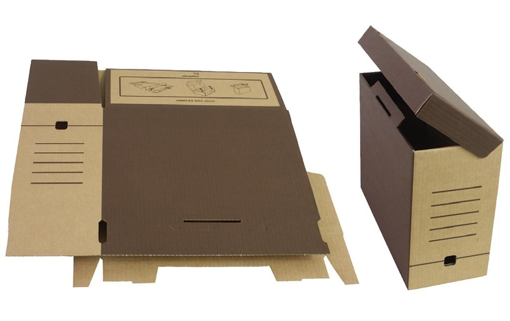 Simplex Boîte d’archivage Brun