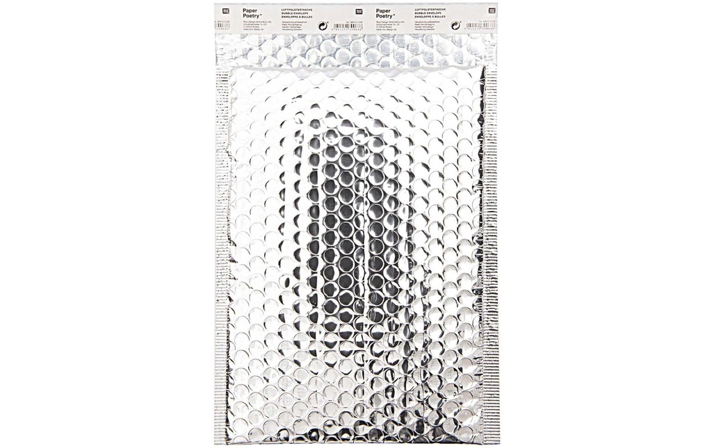 Rico Design Enveloppe DIN B5 Argent, 1 pièce