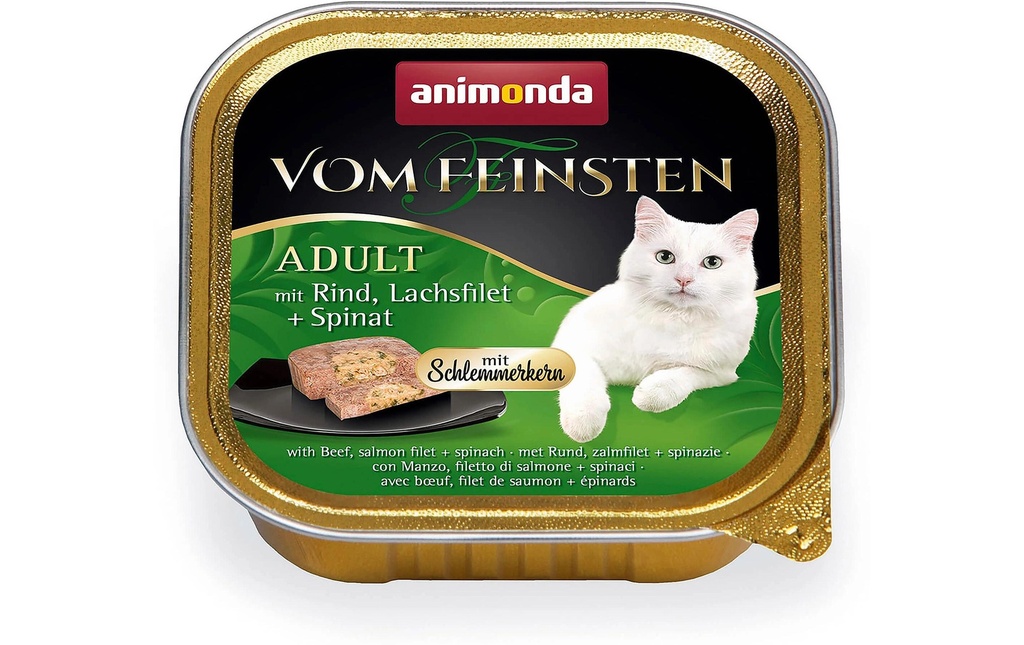 animonda Alimentation humide Vom Feinsten, Noyau gourmand bœuf/saumon 100g
