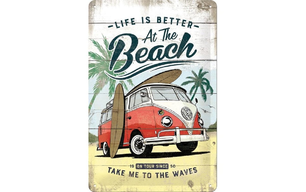 Nostalgic Art Plaque VW Bulli 20 x 30 cm, métal