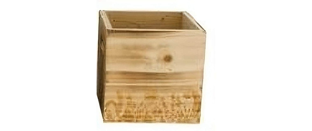 CHALET Pot de plantes 10 x 10 x 10 cm, naturel