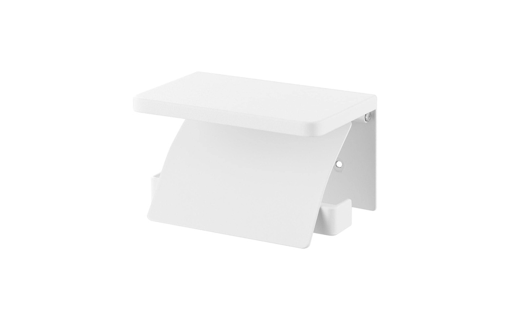 Yamazaki Porte-rouleau pour papier toilette Tour 14 x 12 x 8.5 cm, blanc