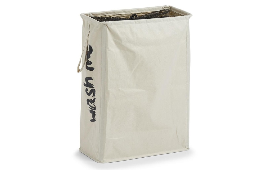 Zeller Present Corbeille à lessive Wash me Beige, 44.8 l