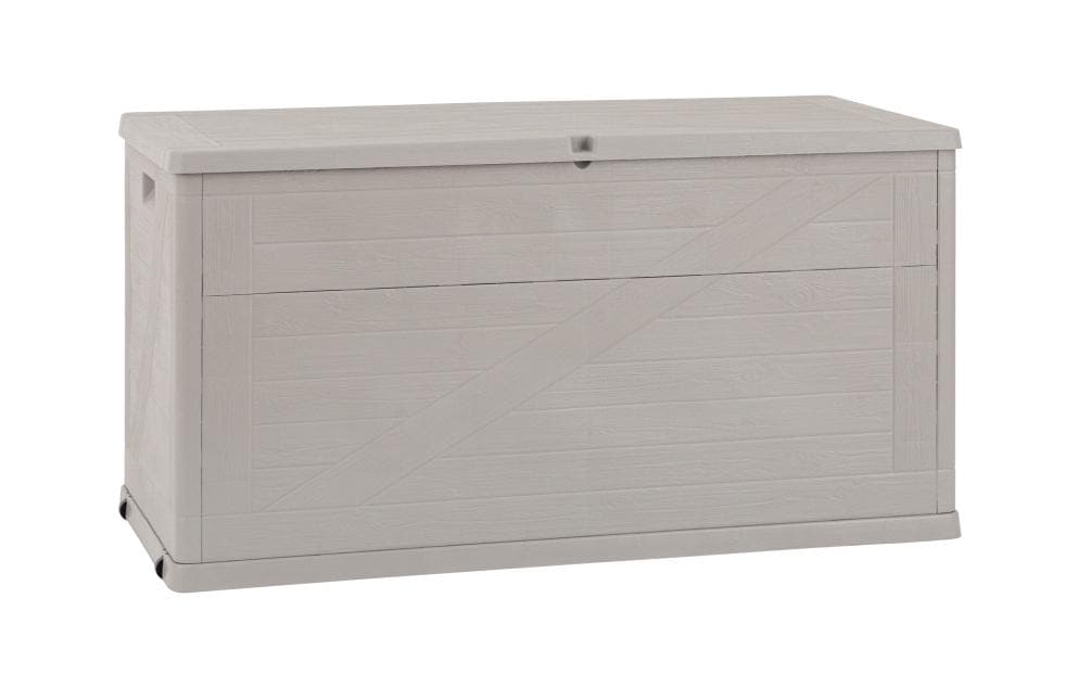 Toomax Coffre de jardin Bois 420 l Gris chaud