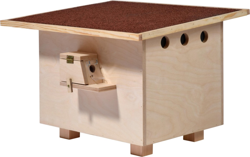 LUXUS-INSEKTENHOTELS Nichoir à bourdons, 51 x 43 x 36 cm, pin